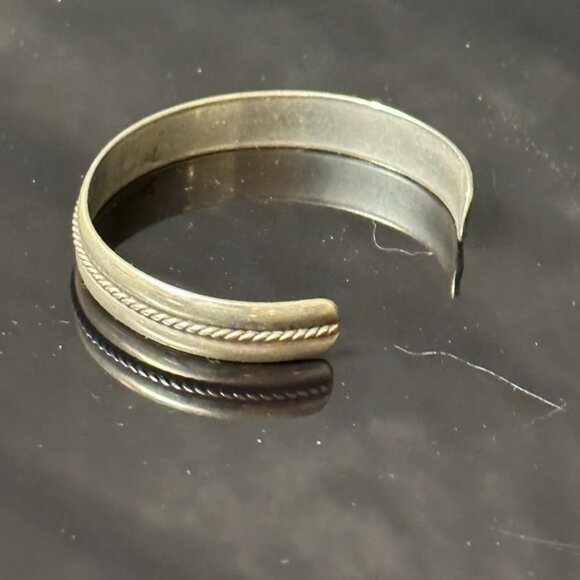 Sterling Silver Mexico Mexican Cuff Bracelet 925 solid tested Mexicana small med - Picture 6 of 8